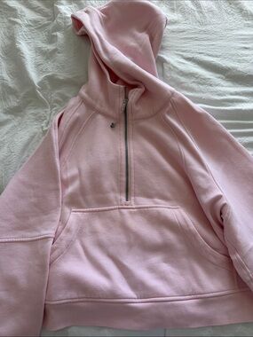 Lululemon Strawberry Milkshake Scuba Half-Zip Hoodie